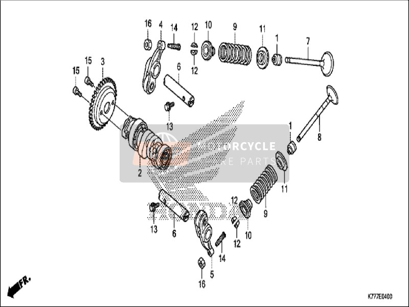 Honda SH125AD 2019 Arbre à cames/Soupape pour un 2019 Honda SH125AD